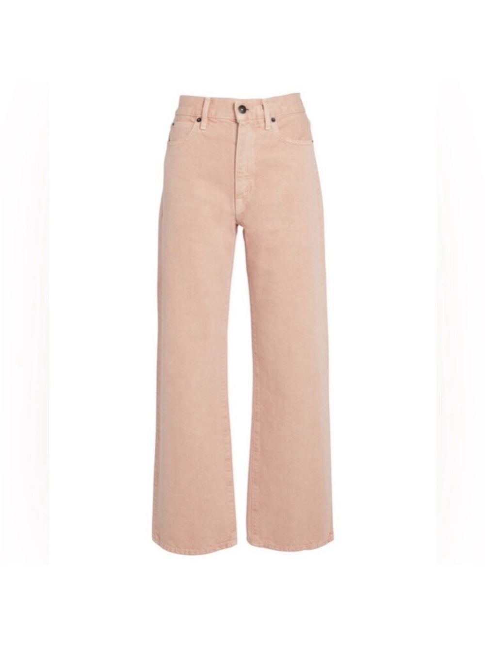 SLVRLAKE Grace Ankle Wide Leg Jeans in Blush